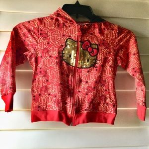 Red & Gold hello kitty jacket